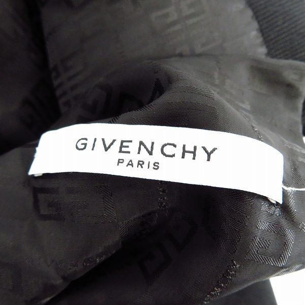 実際に弊社で買取させて頂いた【JPタグ】GIVENCHY/ジバンシー 裏地ロゴ総柄ストレッチ 2Bテーラードジャケット BM301L307G/46の画像 2枚目