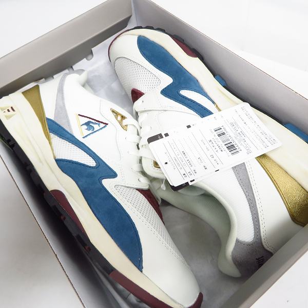 実際に弊社で買取させて頂いた【未使用】le coq sportif/ルコックスポルティフ LCS R800 ヴィンテージ QL1QGC08WH 27.5cmの画像 6枚目