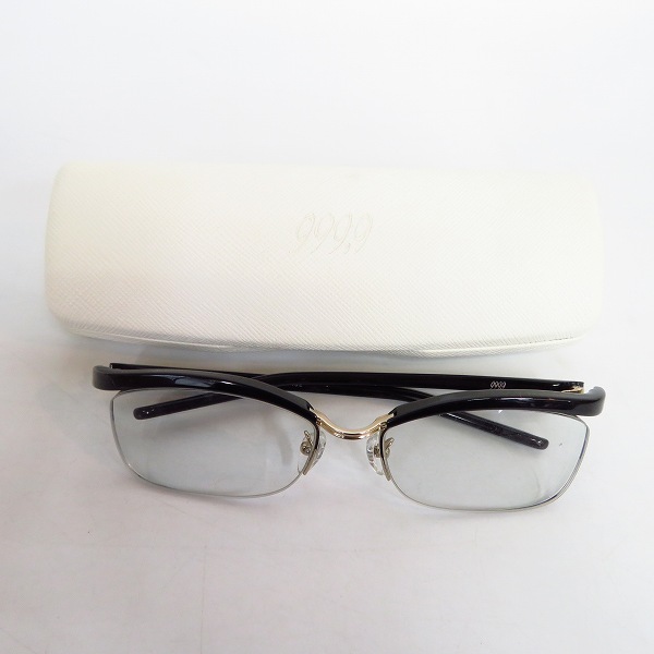 実際に弊社で買取させて頂いた999.9/フォーナインズ 度入り眼鏡 アイウェア/メガネフレーム/M-18 9001の画像 9枚目