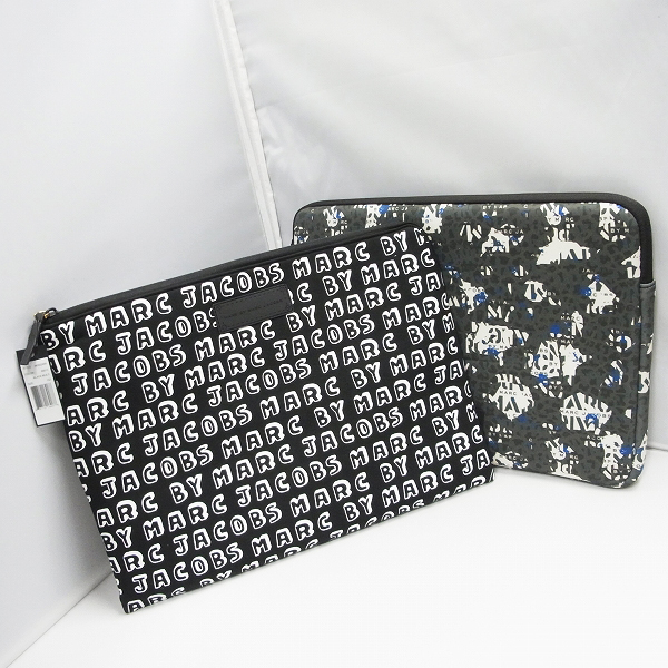 実際に弊社で買取させて頂いた【未使用】MARC BY MARC JACOBS/マークバイマークジェイコブス PC タブレットケース M0001053A/M0002468 2点セット