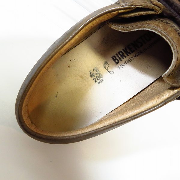 実際に弊社で買取させて頂いたBIRKENSTOCK/ビルケンシュトック Pasadena/パサデナ ナチュラル レザー シューズ/28の画像 4枚目