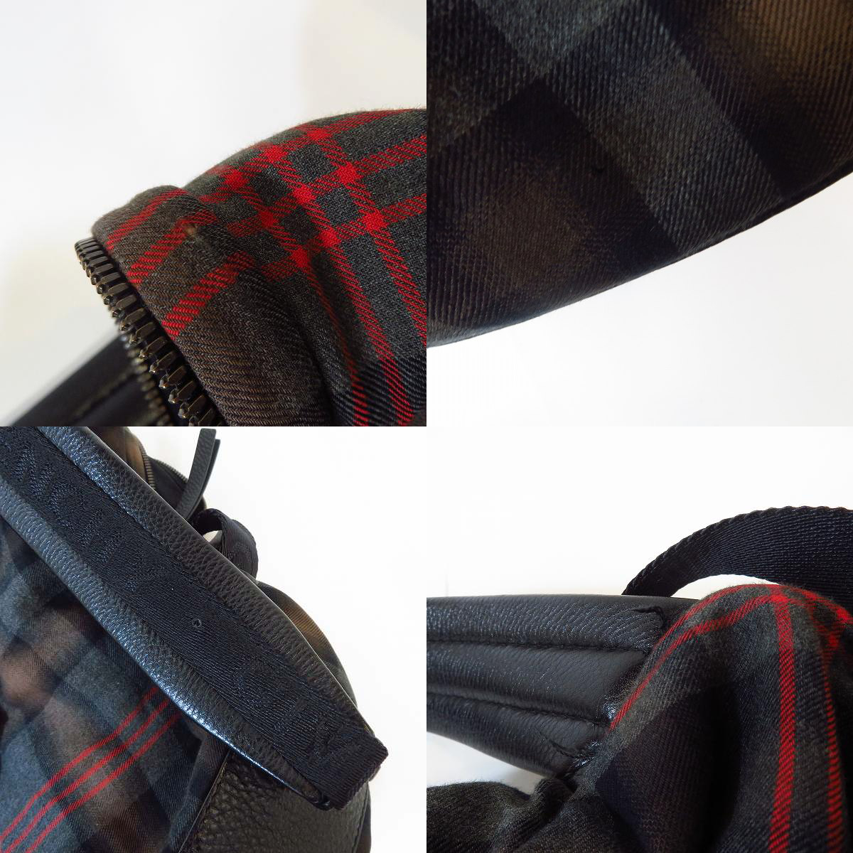 実際に弊社で買取させて頂いたGIVENCHY/ジバンシー チェック バックパック/リュックサックの画像 8枚目