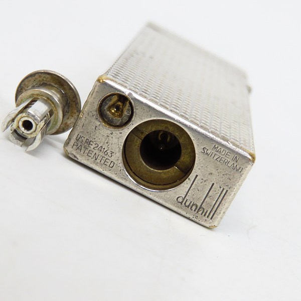 実際に弊社で買取させて頂いたdunhill/ダンヒル ダイヤモンドカット サイドローラー ガスライター シルバーの画像 2枚目