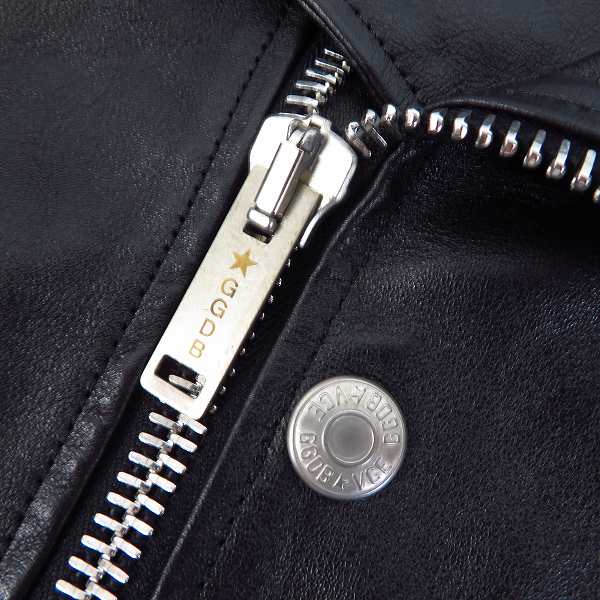 実際に弊社で買取させて頂いたGOLDEN GOOSE DELUXE BRAND/ゴールデングース ダブルライダースジャケット G28MP537 A7/Mの画像 8枚目