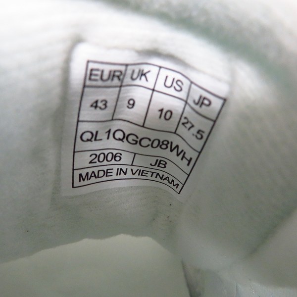 実際に弊社で買取させて頂いた【未使用】le coq sportif/ルコックスポルティフ LCS R800 ヴィンテージ QL1QGC08WH 27.5cmの画像 5枚目