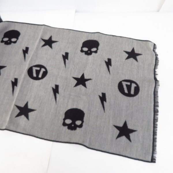実際に弊社で買取させて頂いた【未使用】HYDROGEN/ハイドロゲン ALL OVER SCARF モノグラム ストール 233100の画像 4枚目