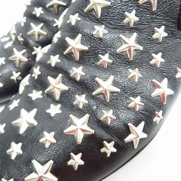 実際に弊社で買取させて頂いたJimmy Choo/ジミーチュウ スタッズ スリッポン/ブラック/41の画像 8枚目