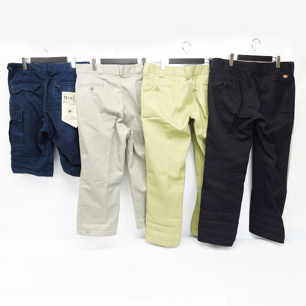 実際に弊社で買取させて頂いたAVIREX/アヴィレックス Dickies/ディッキーズ ハーフ カーゴパンツ/ワークパンツ/チノパン 4点セットの画像 1枚目