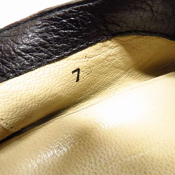 実際に弊社で買取させて頂いたCoSTUME NATIONAL HOMME/コスチュームナショナルオム レザースリッポンシューズ/7の画像 5枚目