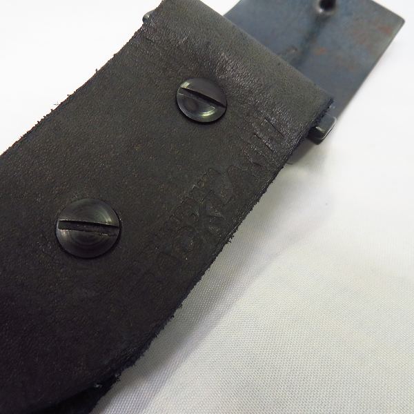 実際に弊社で買取させて頂いたBACKLASH/バックラッシュ メキシカンショルダー製品染め レザーベルト ブルー/422-03 の画像 4枚目