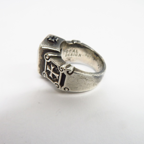 実際に弊社で買取させて頂いたDEAL DESIGN/ディールデザインリング クロスデザイン ストーンリング/13号の画像 2枚目