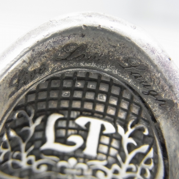 実際に弊社で買取させて頂いたLeathers and Treasures/レザーズアンドトレジャーズ  オーバルスクロールベゼルカレッジリングの画像 6枚目