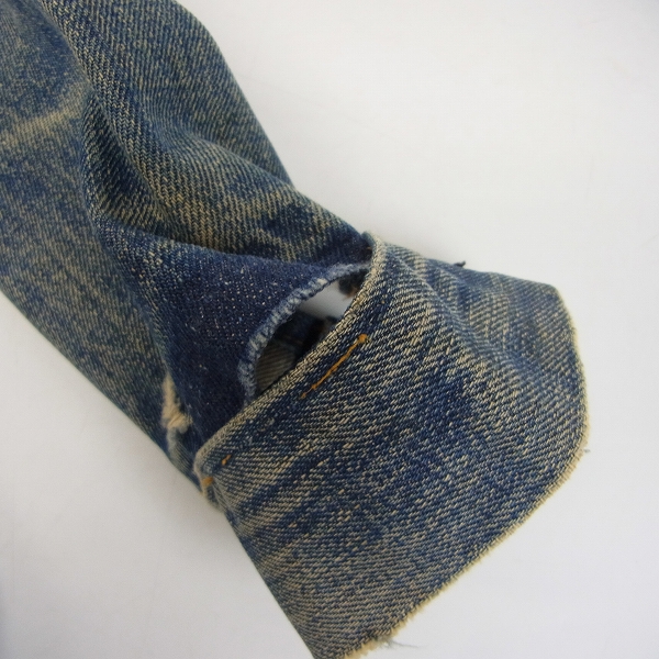 実際に弊社で買取させて頂いた LEVIS/リーバイス 70505 ボタン裏526刻印 BIGE 60s デニムジャケットの画像 6枚目