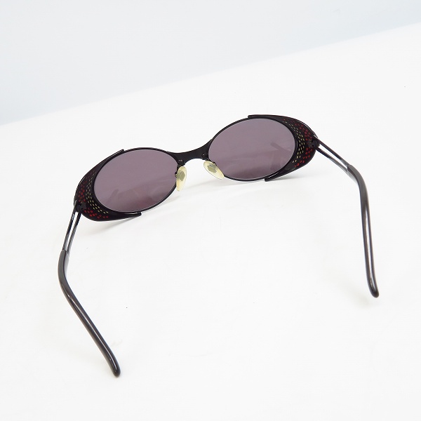 実際に弊社で買取させて頂いたJean Paul GAULTIER/ジャンポールゴルチエ ヴィンテージ 風防 パンチ ステンド オーバルメタル サングラス 56-7109 の画像 1枚目