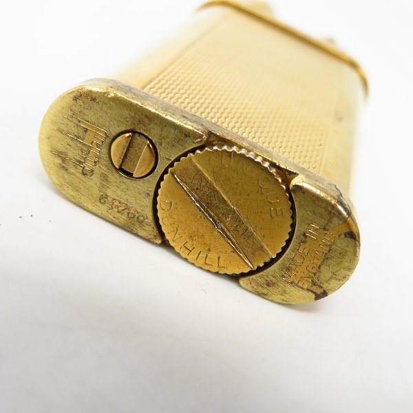 実際に弊社で買取させて頂いたdunhill/ダンヒル UNIQUE/ユニーク ローラー ガスライター ゴールドの画像 3枚目