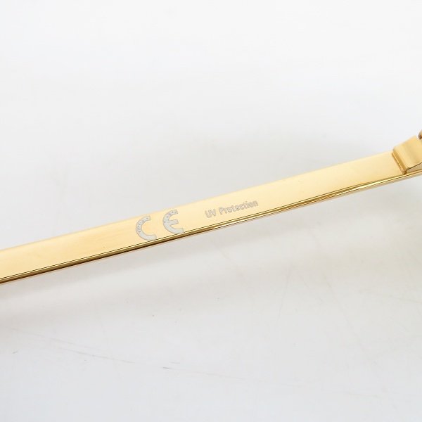 実際に弊社で買取させて頂いたJean Paul GAULTIER/ジャンポールゴルチエ ヴィンテージ サングラス ゴールド 56-7201の画像 5枚目