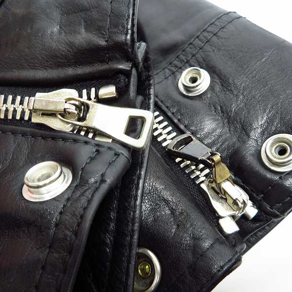 実際に弊社で買取させて頂いた【JPタグ】BALMAIN/バルマン バイカー シングル ライダースジャケット 48の画像 6枚目