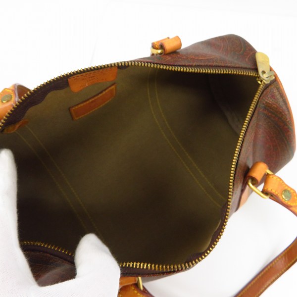 実際に弊社で買取させて頂いたETRO/エトロ ミニボストン ペイズリー ハンドバッグの画像 3枚目