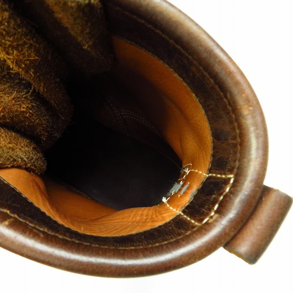 実際に弊社で買取させて頂いたWHITE’S BOOTS/ホワイツブーツ スモークジャンパー レースアップブーツ/フォルスタン ブラウン/茶/7.5の画像 4枚目