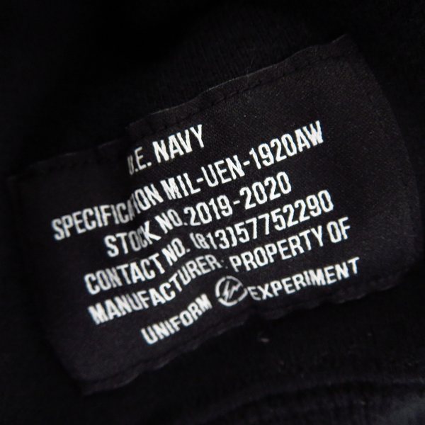 実際に弊社で買取させて頂いたuniform experiment/ユニフォームエクスペリメント 19SS ドリッピング フーディー UE-192047/3の画像 8枚目