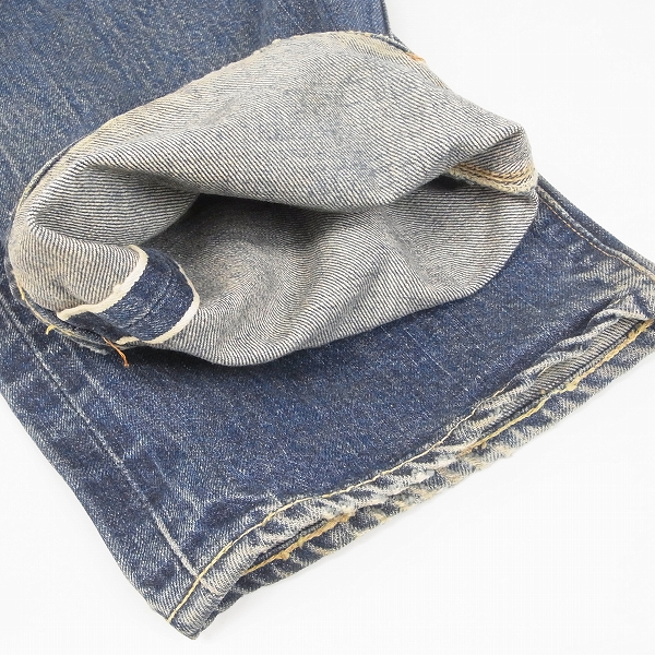 LEVIS/リーバイス 501 BIG-E ドット刻印 平行ステッチ 足長R フラップ