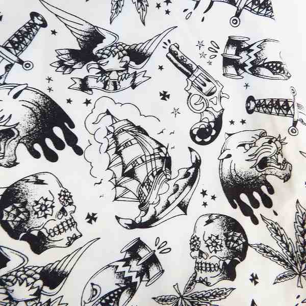 実際に弊社で買取させて頂いたBACKBONE/バックボーン 総柄S/Sシャツ/総柄ハーフパンツ セットアップ size：Sの画像 4枚目