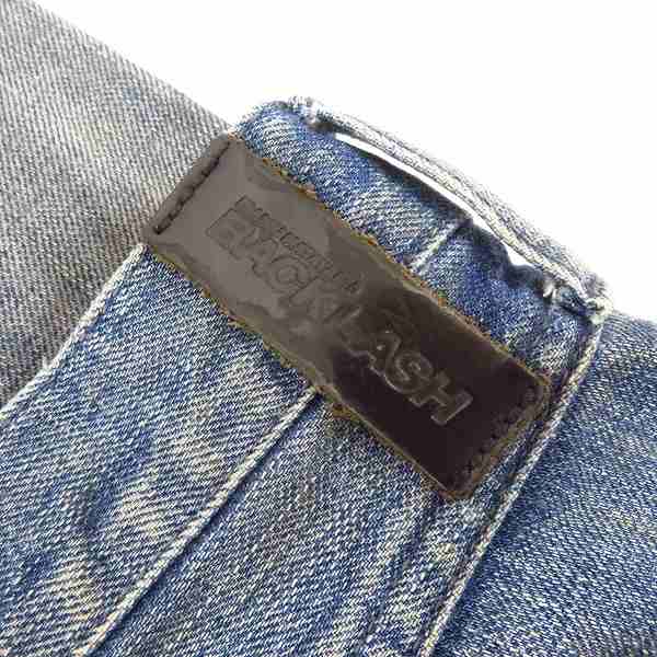 実際に弊社で買取させて頂いたBACKLASH/バックラッシュ クラッシュ/ダメージ加工 デニムパンツ ブルー 1308-07/XLの画像 2枚目
