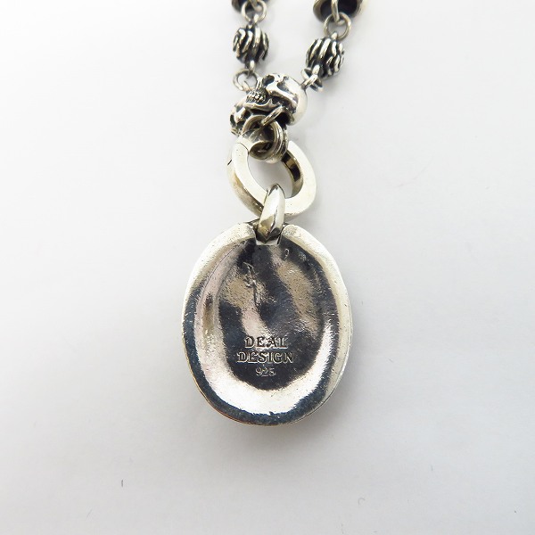 実際に弊社で買取させて頂いたDEAL DESIGN/ディールデザイン スカル&ローズネックレスwスカルペンダントの画像 2枚目