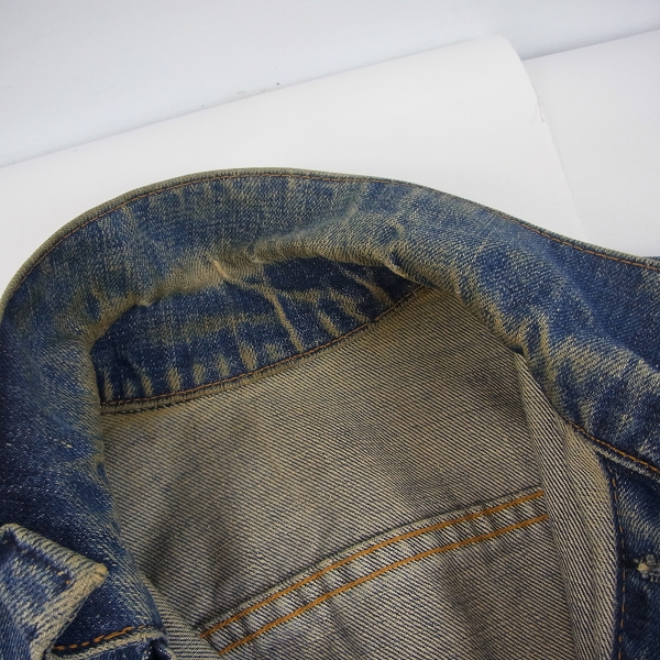 実際に弊社で買取させて頂いた LEVIS/リーバイス 70505 ボタン裏526刻印 BIGE 60s デニムジャケットの画像 2枚目