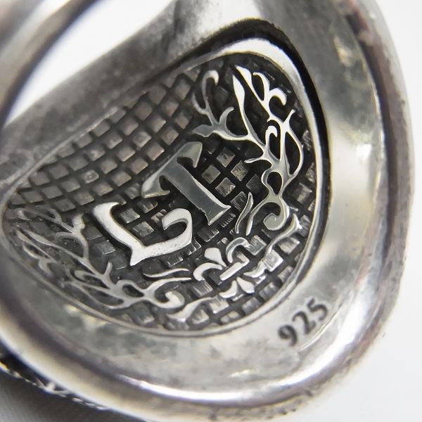 実際に弊社で買取させて頂いたLeathers and Treasures/レザーズアンドトレジャーズ  オーバルスクロールベゼルカレッジリングの画像 5枚目