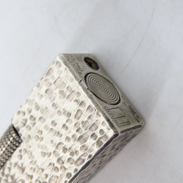 実際に弊社で買取させて頂いたdunhill/ダンヒル タタキ加工 サイドローラー ガスライター シルバー の画像 4枚目