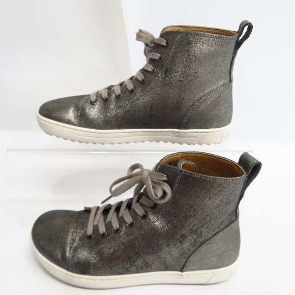 実際に弊社で買取させて頂いたBIRKENSTOCK/ビルケンシュトック BARTLETT SILVER ハイカットスニーカー/36の画像 3枚目