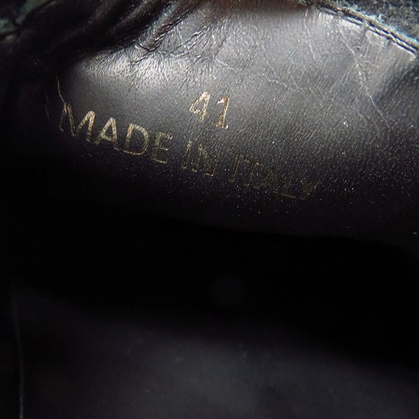 実際に弊社で買取させて頂いたJimmy Choo/ジミーチュウ スタッズ スリッポン/ブラック/41の画像 5枚目