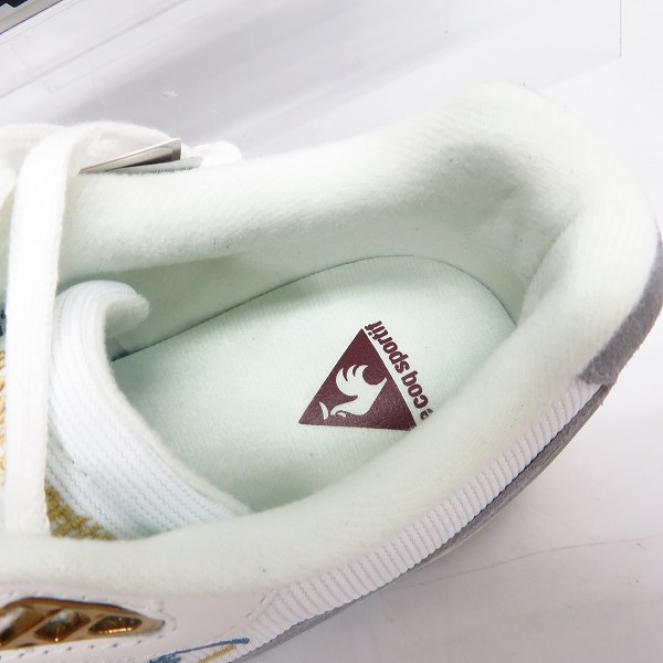 実際に弊社で買取させて頂いた【未使用】le coq sportif/ルコックスポルティフ LCS R800 ヴィンテージ QL1QGC08WH 27.5cmの画像 4枚目