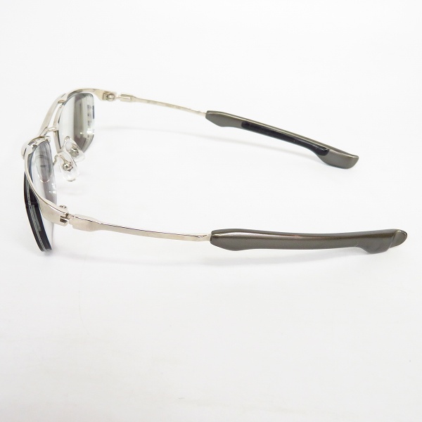 実際に弊社で買取させて頂いた999.9/フォーナインズ メタルフレーム 度入り眼鏡/メガネフレーム シルバー/SP-10T 2の画像 2枚目