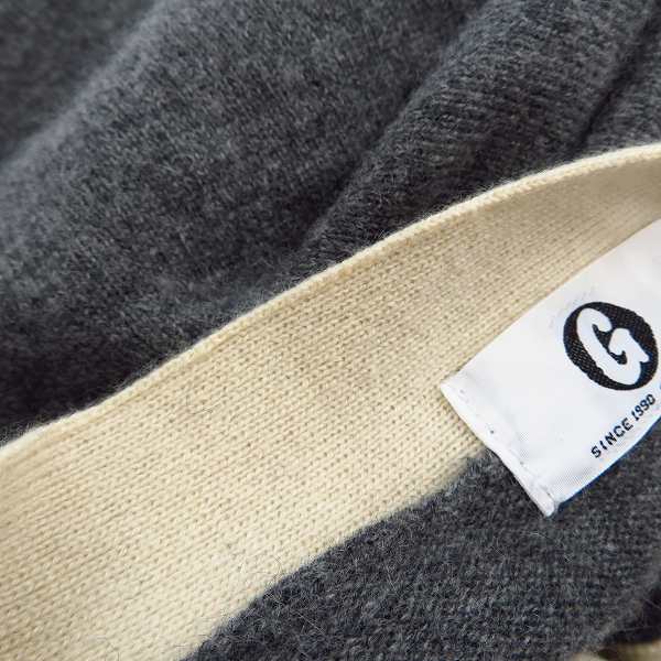 実際に弊社で買取させて頂いたGOODENOUGH/グッドイナフ  初期 カシミア ラインカーディガン Mの画像 5枚目