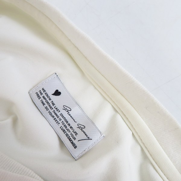 実際に弊社で買取させて頂いたAKM×BROWN BUNNY/エーケーエム×ブラウンバニー 袖プリント 長袖 Tシャツ/ロンT AJ088/Lの画像 2枚目