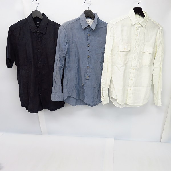 実際に弊社で買取させて頂いたチャオパニック/ビームス/シップス等 ボタンシャツ 長袖/半袖 ロング/ハーフ スリーブ トップス 6点セット SIZE：S/M/Lの画像 1枚目