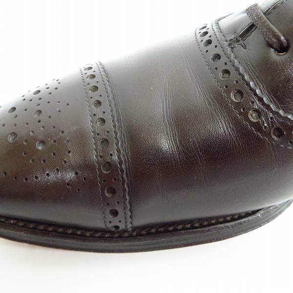 実際に弊社で買取させて頂いたBARNEYS NEWYORK/バーニーズニューヨーク パンチドキャップトゥシューズ/7.5の画像 6枚目