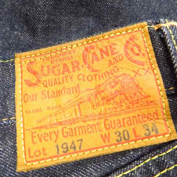 実際に弊社で買取させて頂いたSUGAR CANE/シュガーケーン Lot 1947 デニムパンツ/ジーンズ SC41947/W30 L34の画像 2枚目