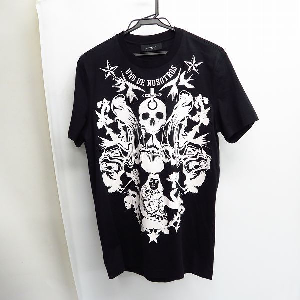実際に弊社で買取させて頂いたGIVENCHY/ジバンシィ 12SS スカルタトゥー 刺繡 プリントTシャツ S 