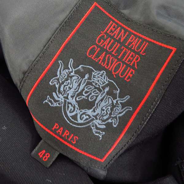 実際に弊社で買取させて頂いたJEAN PAUL GAULTIER/ジャンポールゴルチェ CLASSIQUE 3ボタン スーツ/スラックス セットアップ/48の画像 2枚目