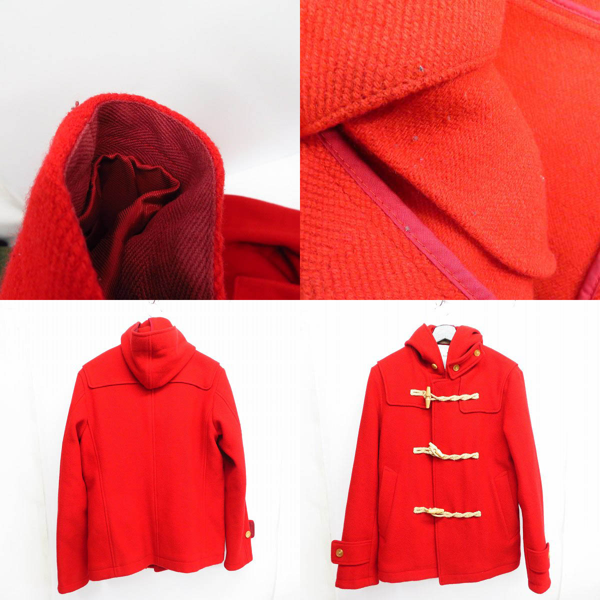 実際に弊社で買取させて頂いたUNITED ARROWS/ユナイテッドアローズ EDIFICE/エディフィス ステンカラー/ダッフルコート/シャツ M/L/46 5点セットの画像 4枚目