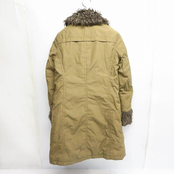 実際に弊社で買取させて頂いたHYSTERICS/ヒステリック プリマロフト フェイクファー付き ポリエステルロングコート FREEの画像 1枚目