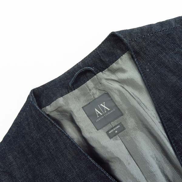 実際に弊社で買取させて頂いたARMANI EXCHANGE/アルマーニエクスチェンジ デニム ベスト/スウェット ベスト/S/M 2点セットの画像 4枚目