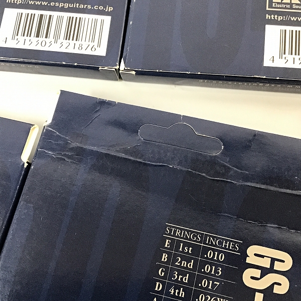 実際に弊社で買取させて頂いたESP/イーエスピー GS-USA L エレキギター用 弦 ストリングス 7点おまとめの画像 2枚目