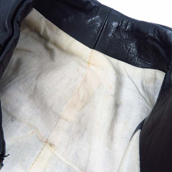 実際に弊社で買取させて頂いたThe Viridi-anne/ヴィリジアン ホースレザー シングルライダースジャケット VI-2253-06/3の画像 6枚目