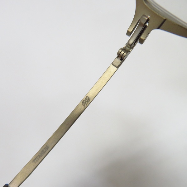 実際に弊社で買取させて頂いた999.9/フォーナインズ 度入り/メガネフレーム/アイウェア TITANIUM S-825Tの画像 5枚目