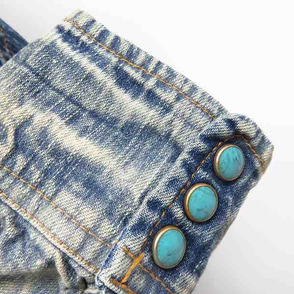 実際に弊社で買取させて頂いたMARBLES/マーブルズ チェック柄 デニム ウエスタン シャツ 長袖 M/2点セットの画像 7枚目