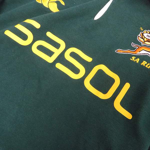 実際に弊社で買取させて頂いたCANTERBURY/カンタベリー 南アフリカ代表 SA RUGBY 半袖/長袖ラガーシャツ ポロシャツ size：M 2点セットの画像 7枚目